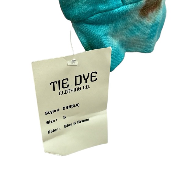 Tie Dye Clothing Company Women’s Zip Up Hoodie Blue/Brown Size Small - Picture 4 of 7